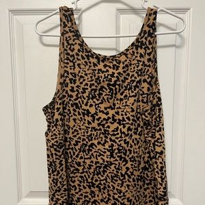 Cheetah print tank top